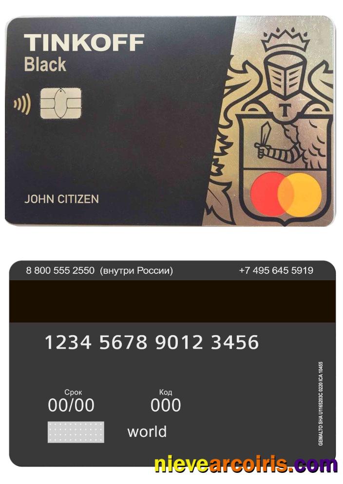 Russia Tinkoff bank mastercard